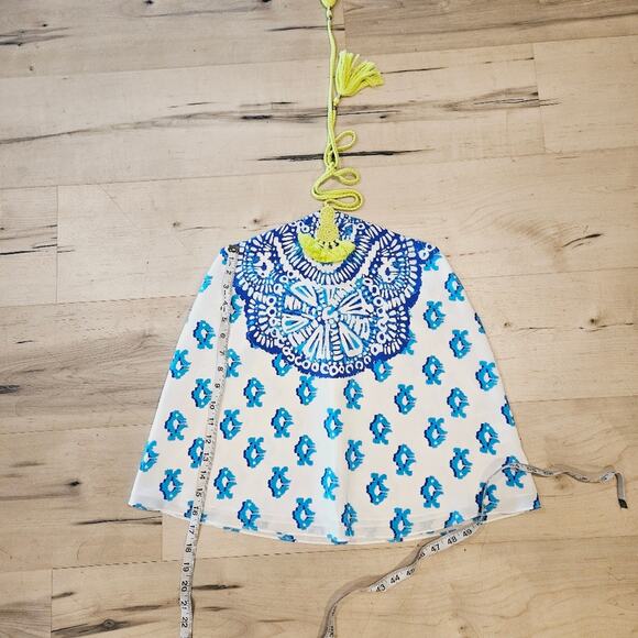 Lilly Pulitzer Selin To The Sea Silk Halter Top - Picture 6 of 7